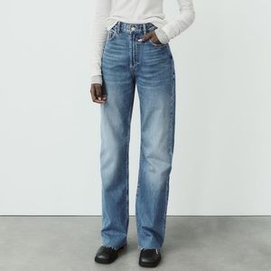 Zara Wide Leg High Rise Denim